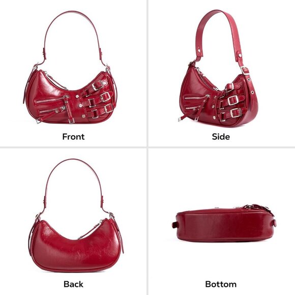 Leather Women's Shoulder Bag Purse Small Crossbody Trendy Casual Stylish - Picture 6 of 8